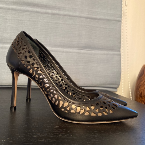 Jimmy Choo Black Romy Heels, size 36.5 - Picture 8 of 11